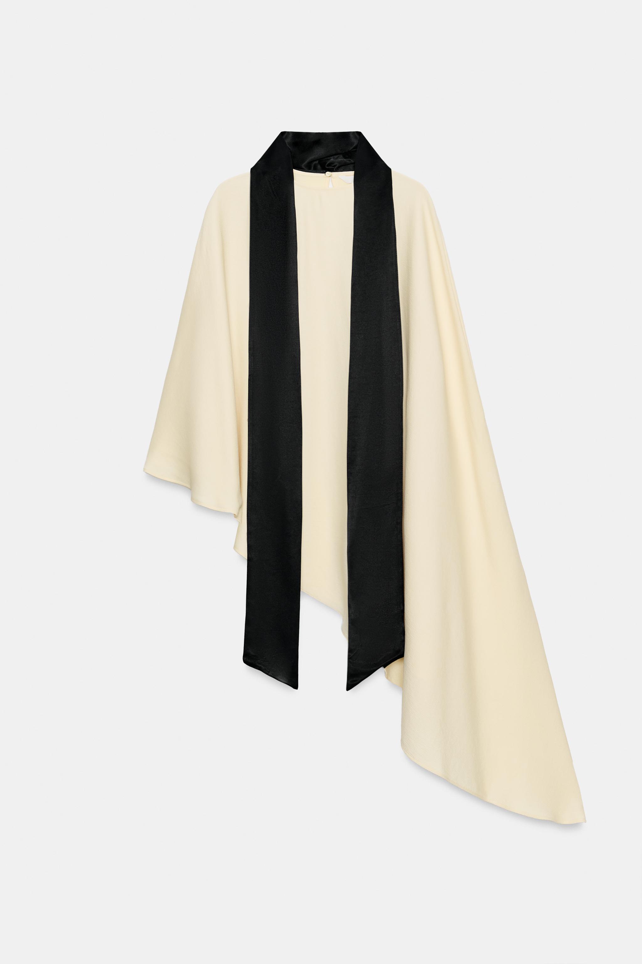 BLOUSE ASYMÉTRIQUE FOULARD ZW COLLECTION